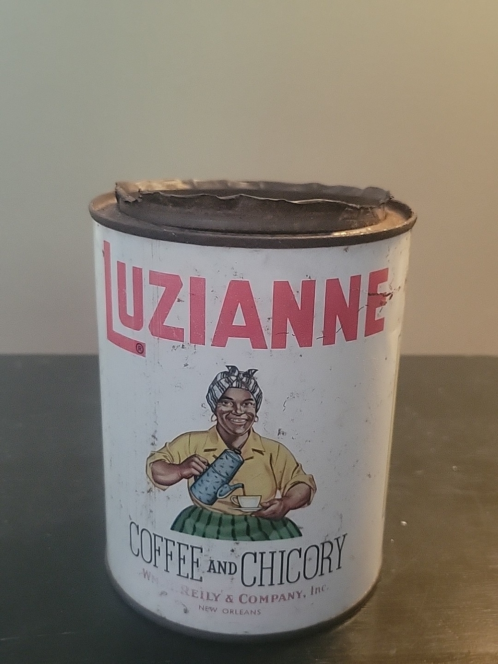Vintage Luzianne Coffee and Chicory Tin 1 Pound
